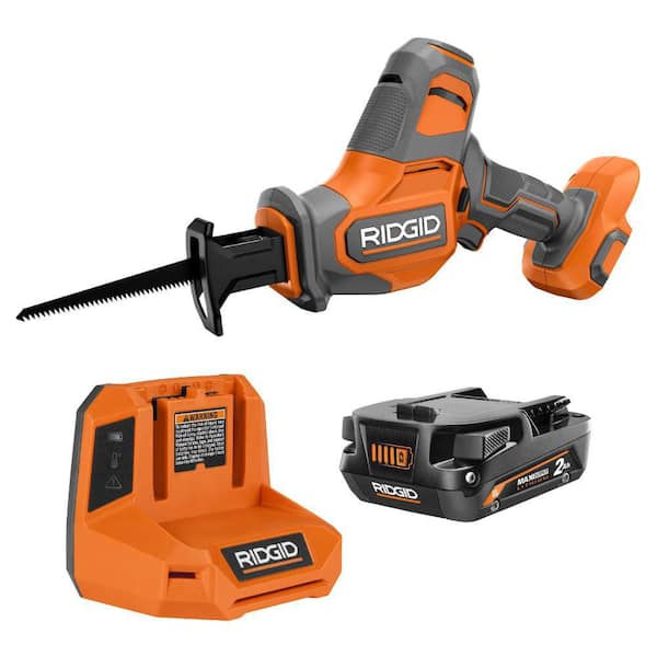 18V Cordless One-Handed Reciprocating Saw Kit with 2Ah MAX Output Battery and Charger
