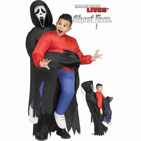 Fun World Kids Ghost Face Inflatable Piggyback Costume - One Size - Kids Halloween Costume