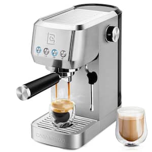 CASABREWS CM5418 20-Cup Beige Stainless Steel Espresso Machine with Milk  Frother Steam Wand HD-US-CM5418-YEL - The Home Depot