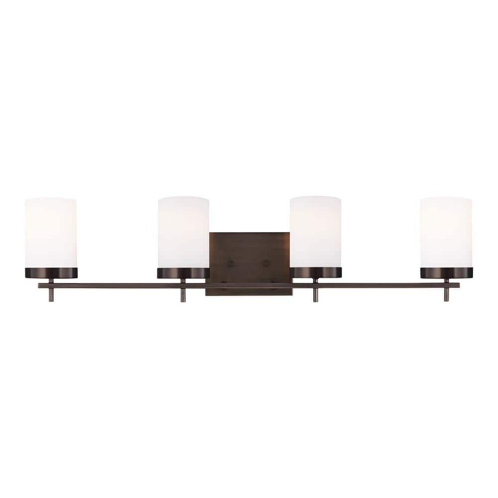 Zire 4-Light Cylinder Vanity Light in Brushed Oil Rubbed Bronze