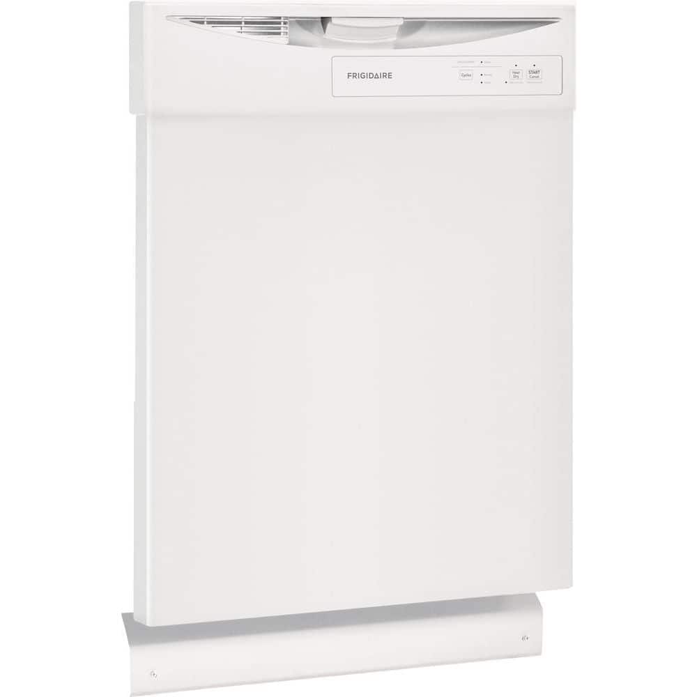 Frigidaire 24" White Built-In Front Control Dishwasher