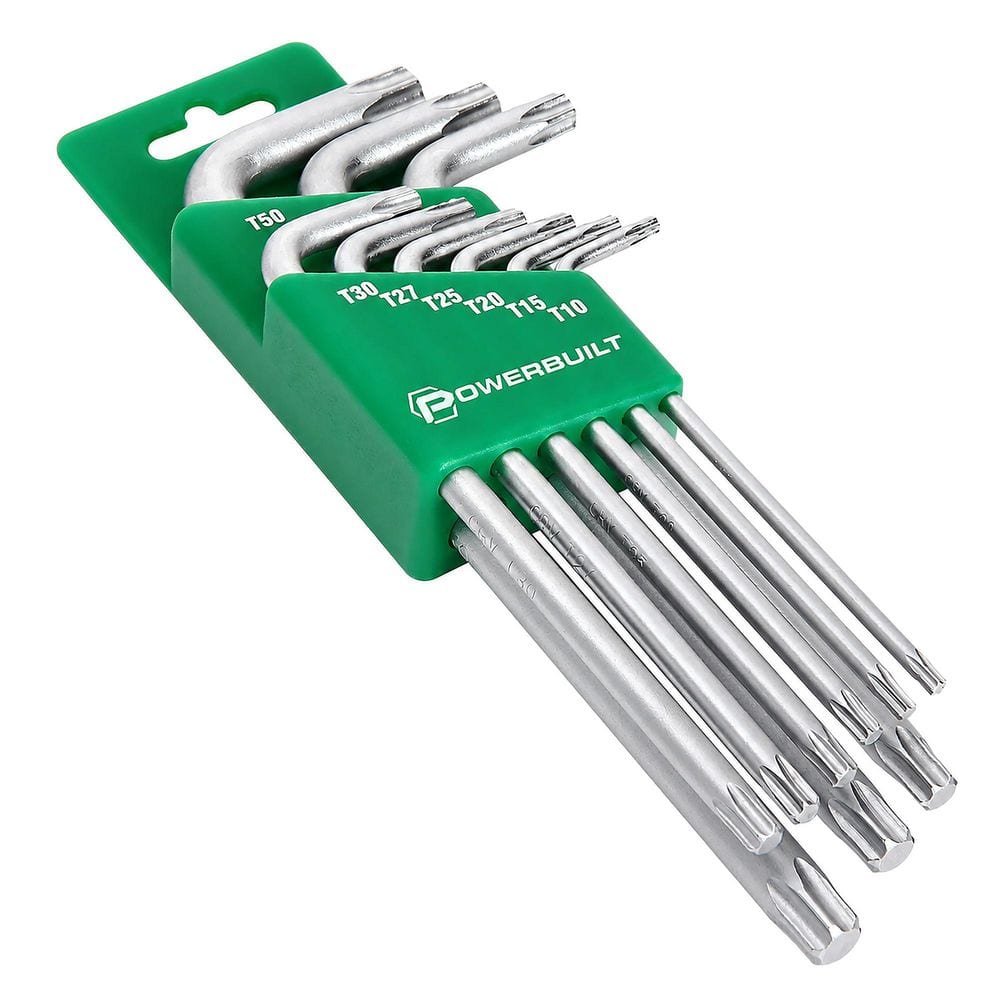 INKOR製調理器具7点セット。アメリカ製。 Powerbuilt 9-Piece Long Arm Torx Key Wrench Set 941203 - The Home