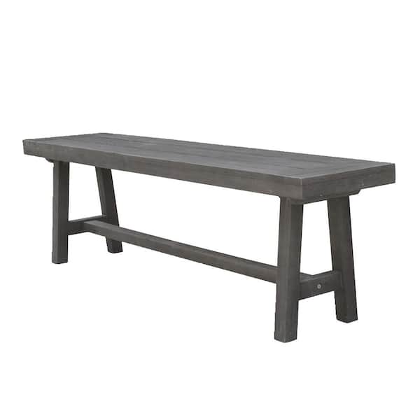 Willit Wood Outdoor Ottoman Dining Picnic Bench