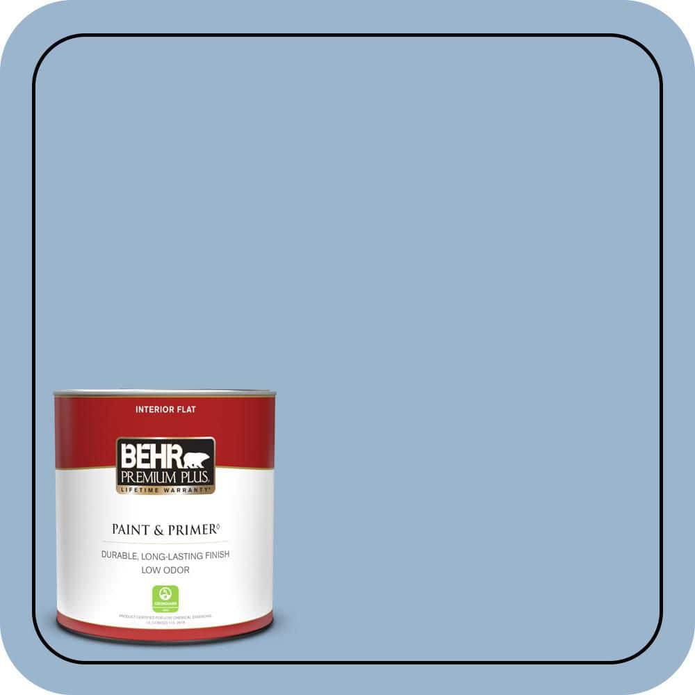 1 qt. #PPU14-10 Blue Suede Flat Low Odor Interior Paint & Primer price history on PriceWatchPro