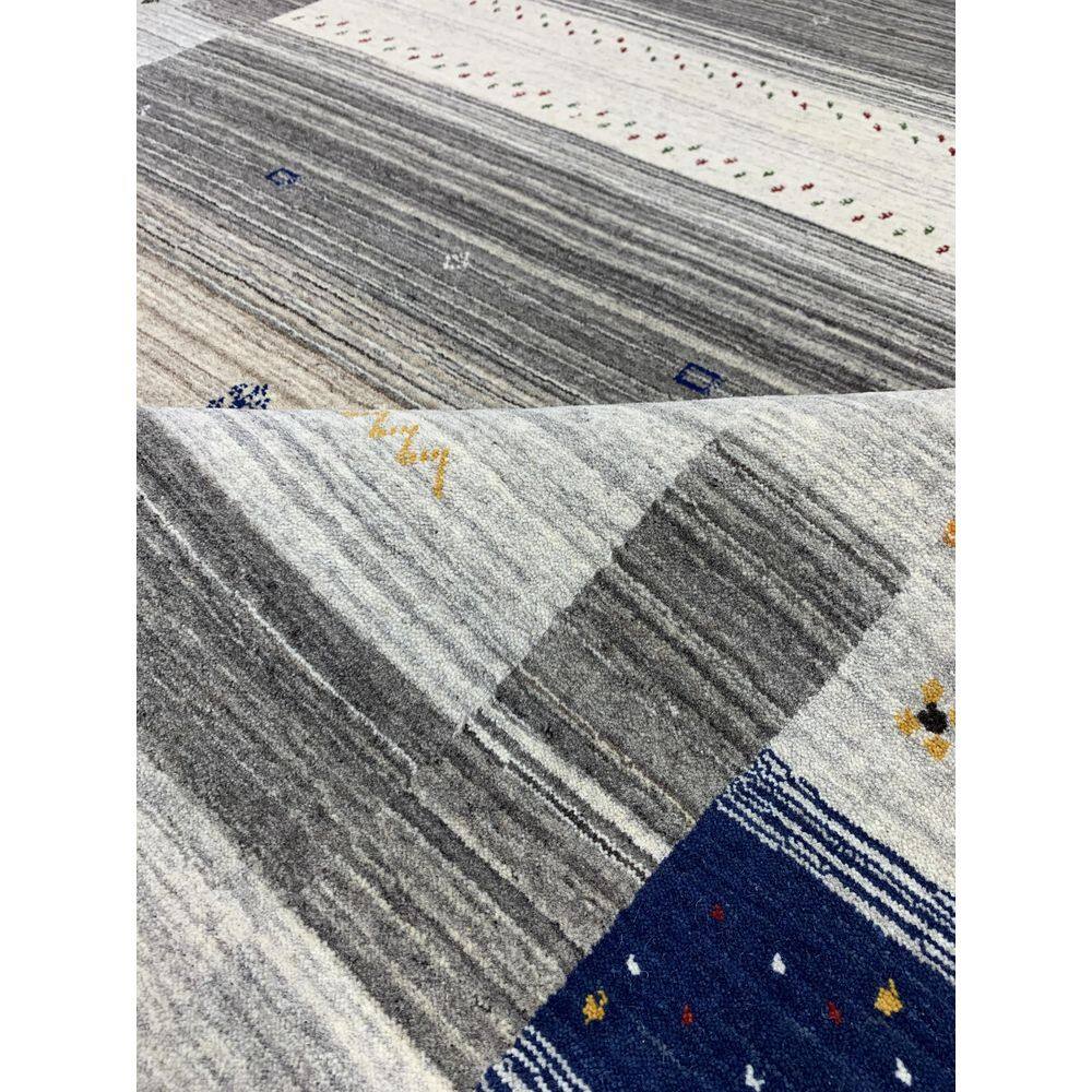 Multicolor Hand-Knotted Wool Rectangular 9' x 12' Area Rug