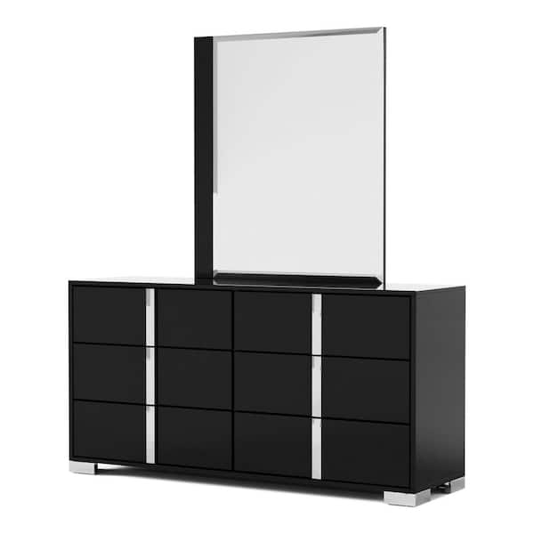 Black - With Mirror - Dressers - The Home Depot
