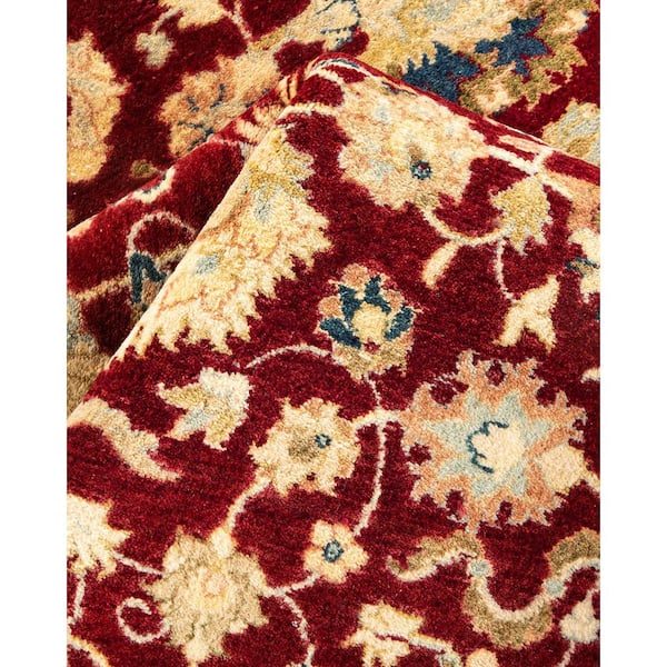 Mogul Red 5 ft. x 8 ft. Oriental Wool Indoor Area Rug