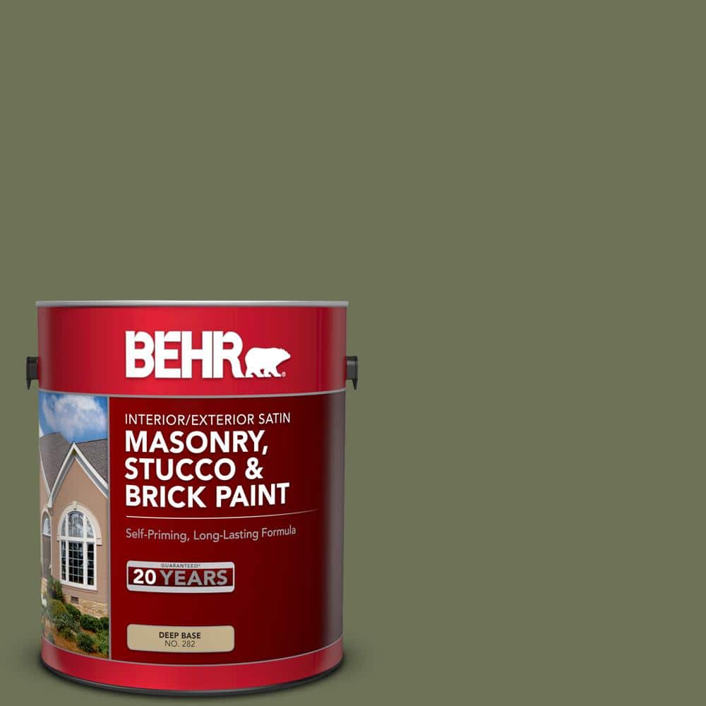 1 gal. #MQ6-53 Herb Cornucopia Satin Interior/Exterior Masonry, Stucco and 