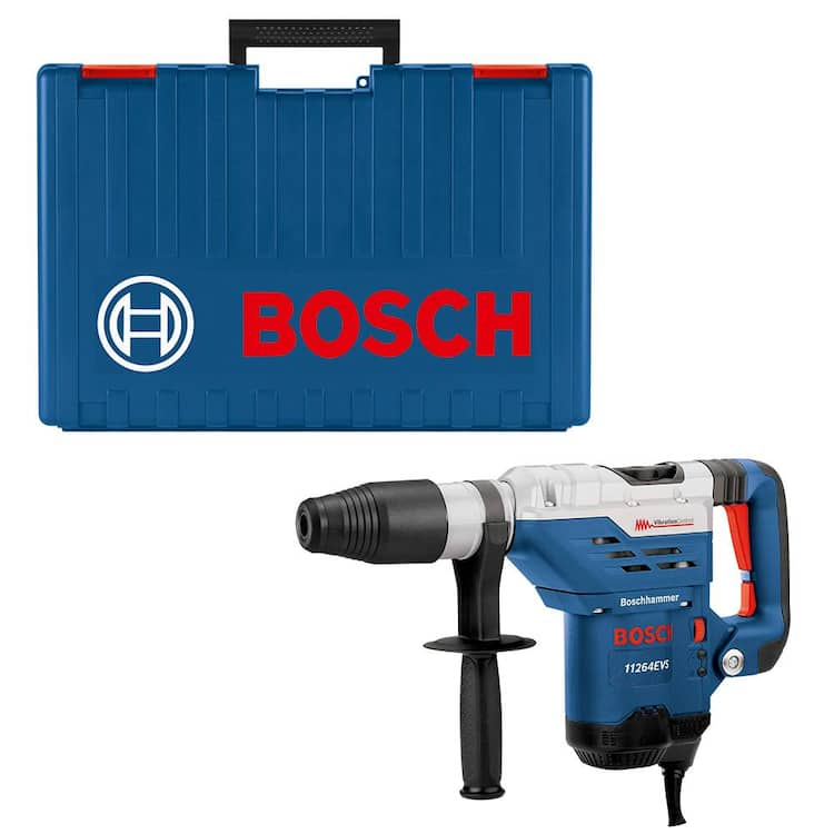 Bosch 13 Amp Corded 1-5/8 in. SDS-max Variable Speed Rotary Hammer Drill with Auxiliary Side Handle and Carrying Case