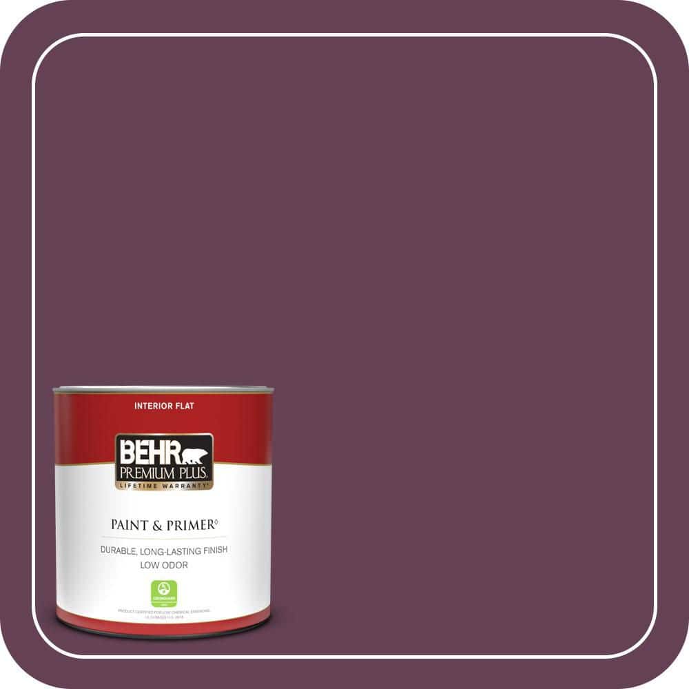 BEHR PREMIUM PLUS 1 qt. #S-G-690 Delicious Berry Flat Low Odor Interior ...