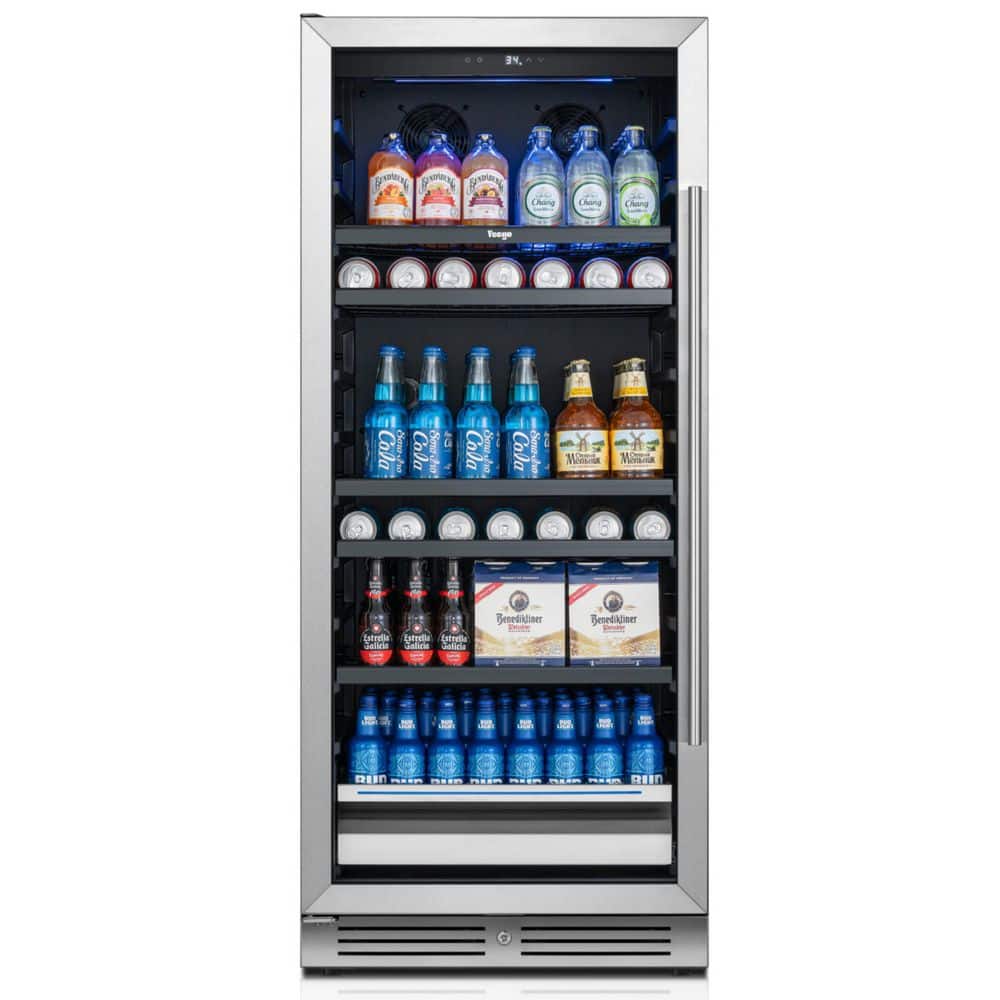 24 in. 238-Can Single Zone Built-In or Freestanding Beverage Refrigerator Cooler Fridge in Stainless Steel, Left-Hinged price history on PriceWatchPro