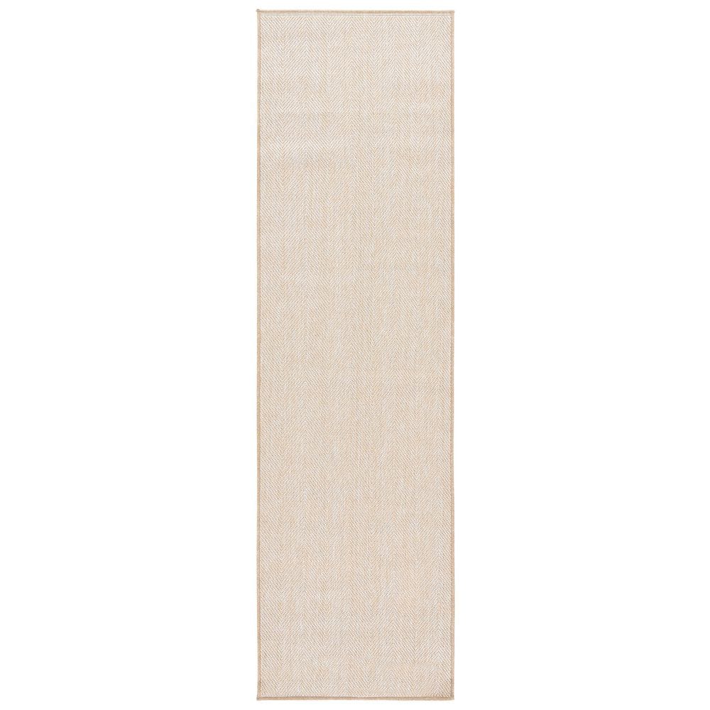 Chevron Performance Rug SAFAVIEH Sisal Performance 2 ft. x 8 ft. Beige Striped Chevron Runner ...