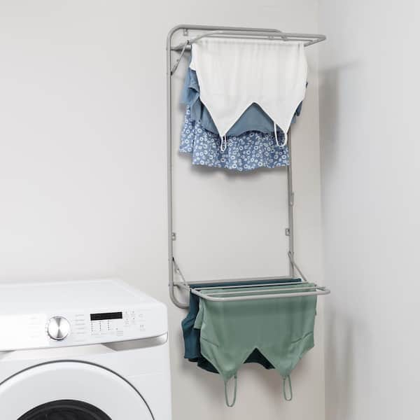 Hastings Home 3-Tier 45-in Metal Drying Rack, Freestanding Laundry