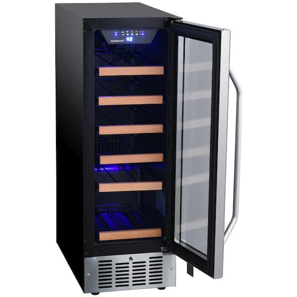 EdgeStar - 18 Bottle 12 in. Built-In Single Zone Wine Cooler