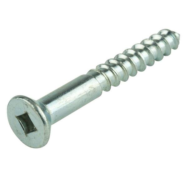Everbilt #8 1 in. Internal Square Flat-Head Wood Screws (3-Pack)
