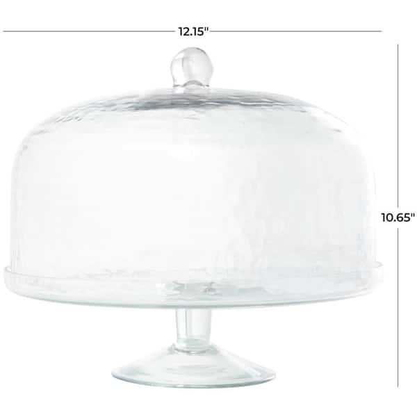 Wooden Cake Stand With Dome 8 inch | Nestasia