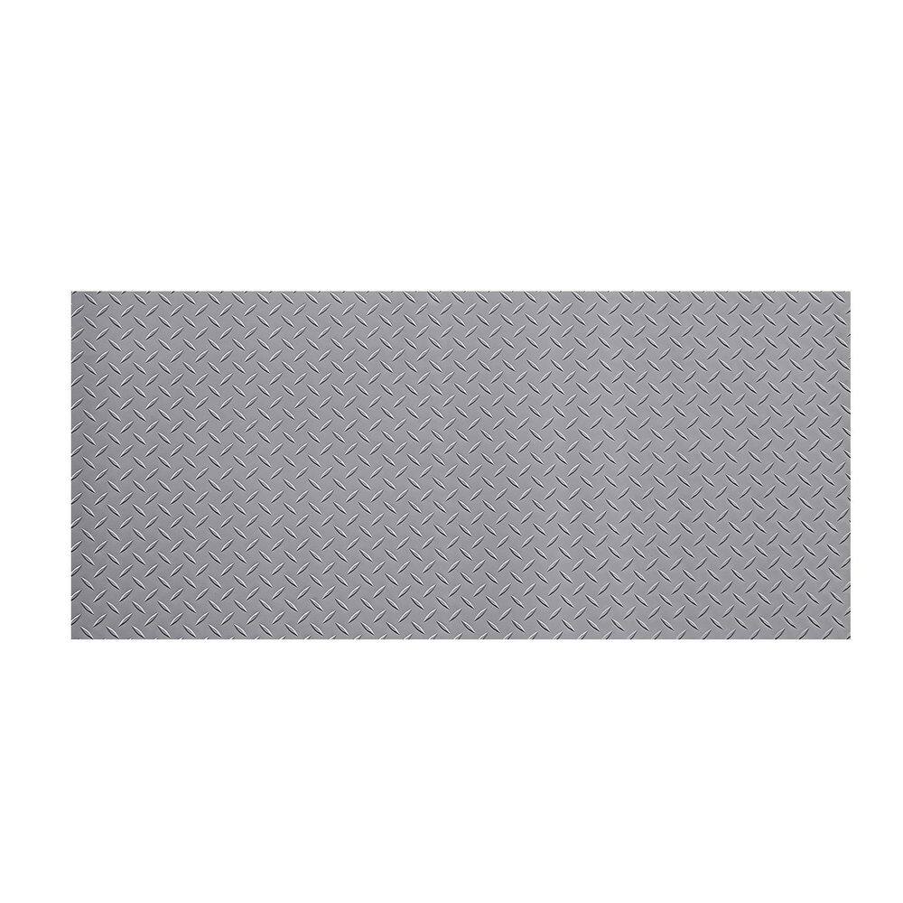 Garage Floor Roll, 7.5 x 17 ft. Garage Flooring Mat, 2.2 mm Thickened PVC Diamond Plate Floor Protector Mat Silver Gray price history on PriceWatchPro