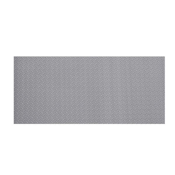 Garage Floor Roll, 7.5 x 17 ft. Garage Flooring Mat, 2.2 mm Thickened PVC Diamond Plate Floor Protector Mat Silver Gray