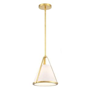 00633779095627, Fulton 1-Light Antique Gold Pendant-Light