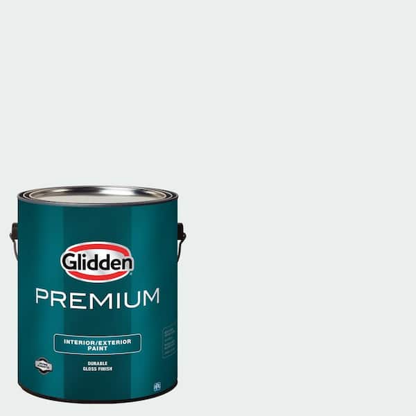Glidden Premium 1 gal. Moonlit Snow PPG1041-1 High Gloss Interior/Exterior Trim, Door and Cabinet Paint