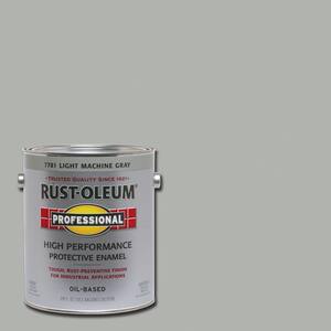 1 gal. High Performance Protective Enamel Gloss Light Machine Gray Oil-Based Interior/Exterior Industrial Paint (2-Pack)