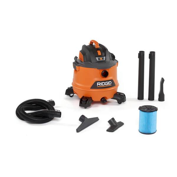 RIDGID 14 Gallon 6.0-Peak HP NXT Wet/Dry Shop Vacuum with Fine Dust Filter, Hose and Accessories