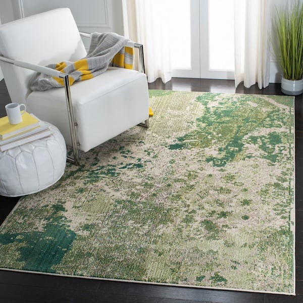 Madison Green/Ivory 3 ft. x 5 ft. Area Rug