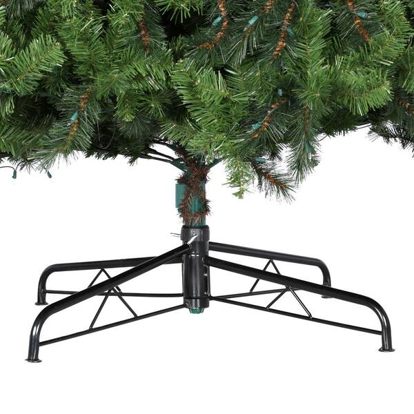 Home Accents Holiday - 12 ft. Noble Fir Quick-Set Artificial Christmas Tree with 1450 Clear Lights