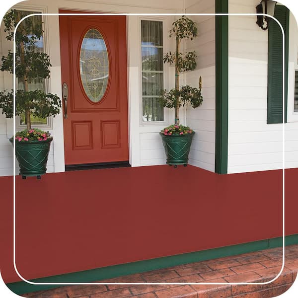 5 gal. #PPU2-16 Fire Cracker Low-Lustre Enamel Interior/Exterior Porch and Patio Floor Paint