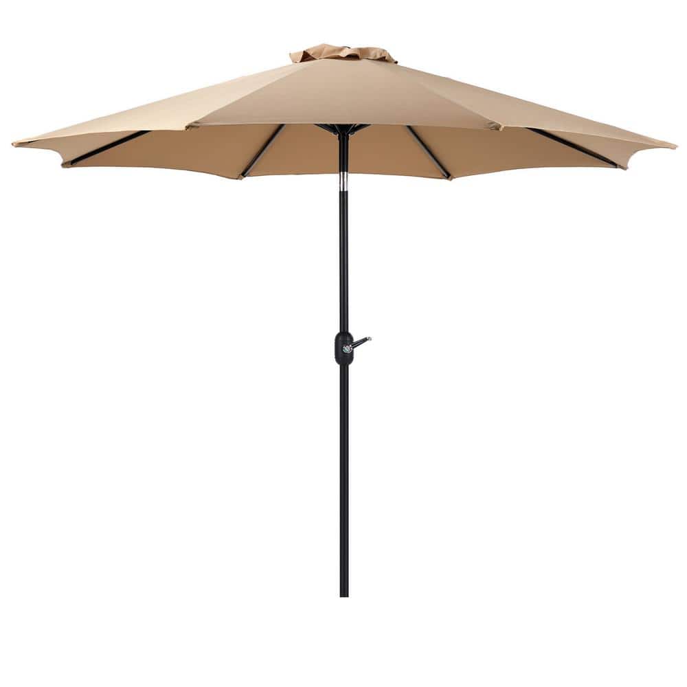 9 ft. UV Outdoor Protected and Waterproof Patio Umbrella with Button Tilt a