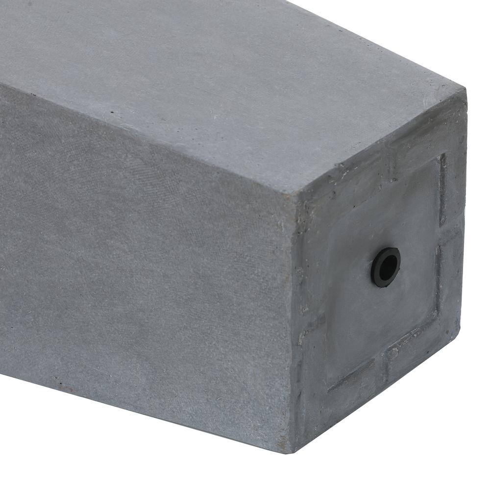 Light Gray Magnesium Oxide 27.5" Tall Tapered Planter