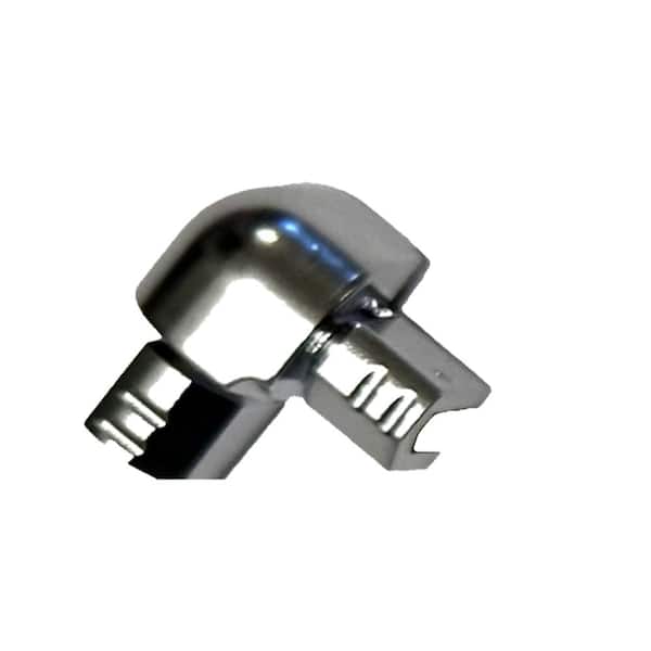 Chrome 3/8 in. Bullnose Outside Corner Tile Edging Trim, 2 Pack