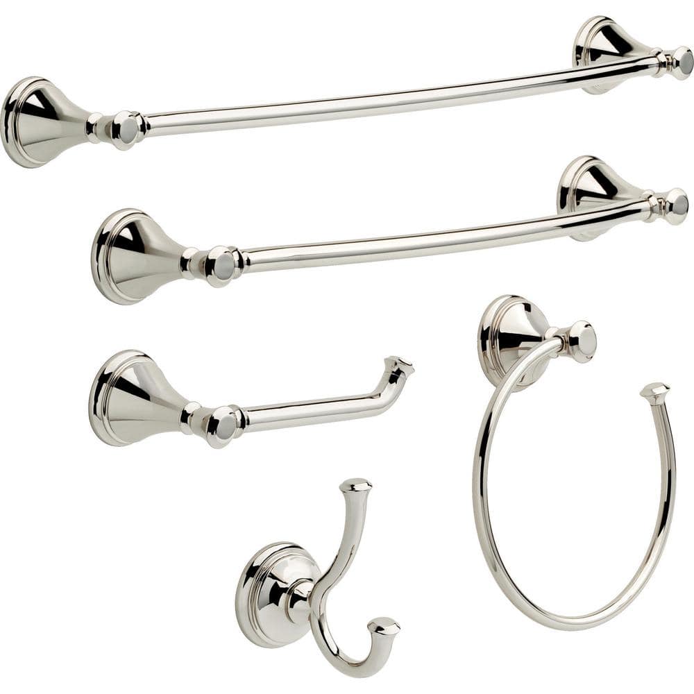 Cassidy 30-Inch Chrome Wall Mounted Towel Bar