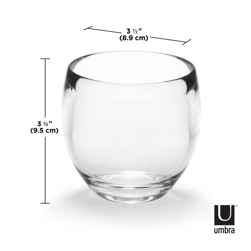 Clear Acrylic Toothbrush Holder with Oval Compartments