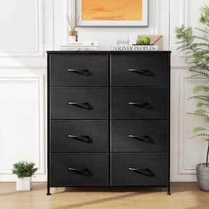 WONDER COMFORT Black 9-Drawer 11.8 in. W Chest of Drawers Fabric