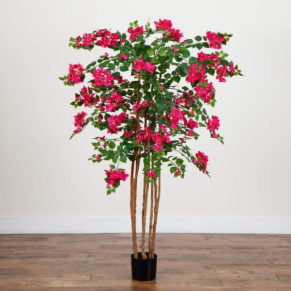 Nearly Natural 5ft. Artificial Deluxe Bougainvillea Tree T5051