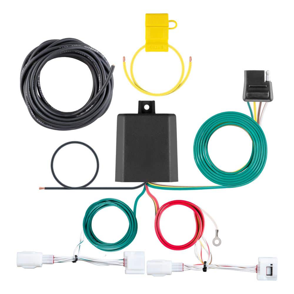 Custom Vehicle-Trailer Wiring Harness, 4-Way Flat Output, Select Mazda 3, Quick Electrical Wire T-Connector price history on PriceWatchPro