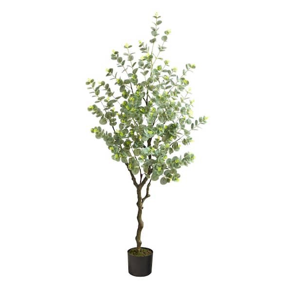 Nearly Natural 4.5ft. Eucalyptus Artificial Tree T1703 - The Home Depot