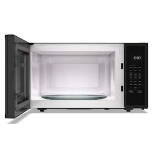 24.75 in. 2.2 cu. ft. Built-In Microwave in Black Stainless Steel with Print Shield Finish with Sensor Cooking