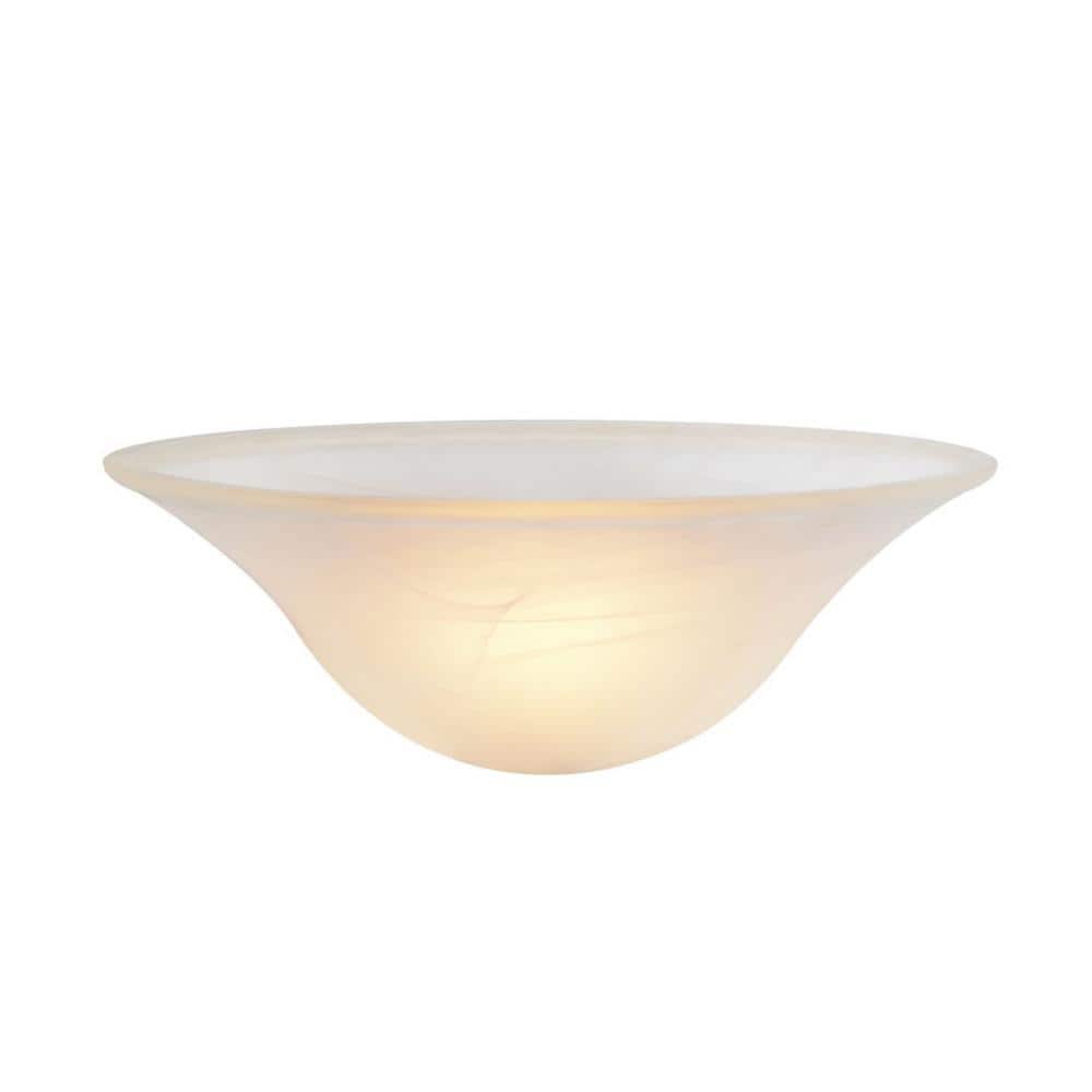 Frosted Alabaster Glass Bowl Shade for Lamps