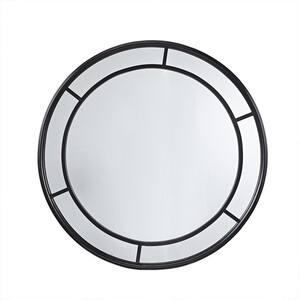 Anky 36 in. W x 36 in. H Iron Framed Round Decorative Accent Wall Mirror