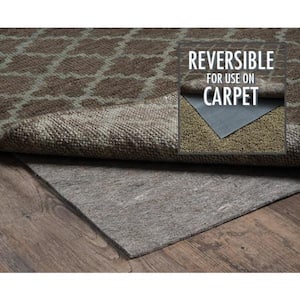 Premium All Surface Gray 8 ft. x 11 ft. Dual Surface Non-Slip Rug Pad