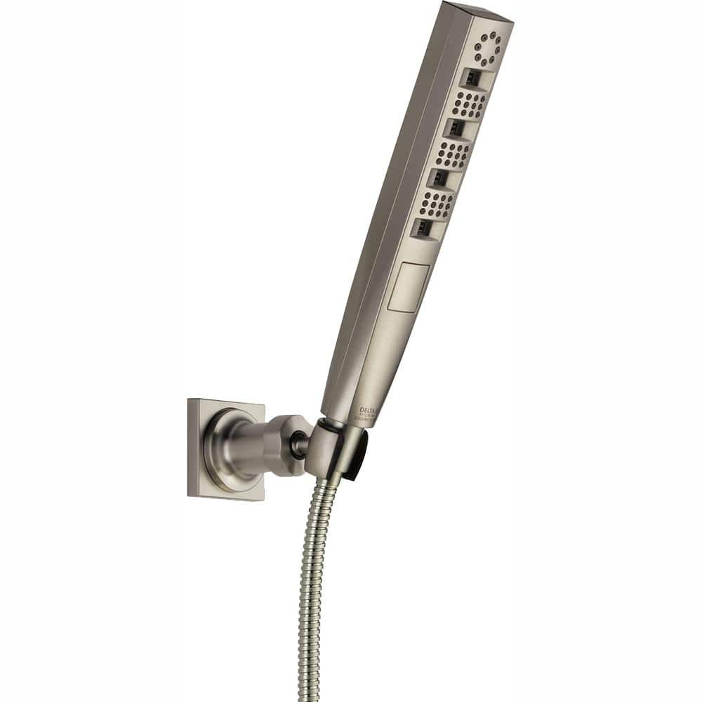Delta Faucet 5-Spray Touch-Clean H2Okinetic Slide Bar Hand Held Shower with  Hose, Stainless 51140-SS 並行輸入品 浴室、浴槽、洗面所