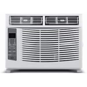 6,000 BTU 115V Window Air Conditioner Cools 250 sq. ft. with Remote Control in White