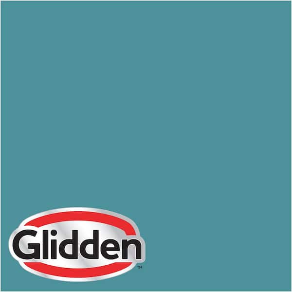 Glidden Premium 1 gal. #HDGB34D Dark Westwind Blue Satin Interior Paint with Primer