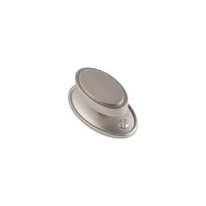 Ovaline 2 in. Satin Nickel Large Knob