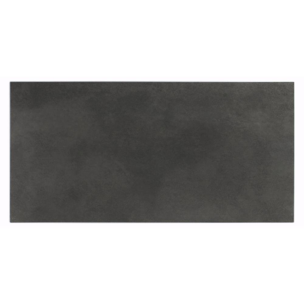 Matte Steel 12x24 Porcelain Tile with Pressed Edges