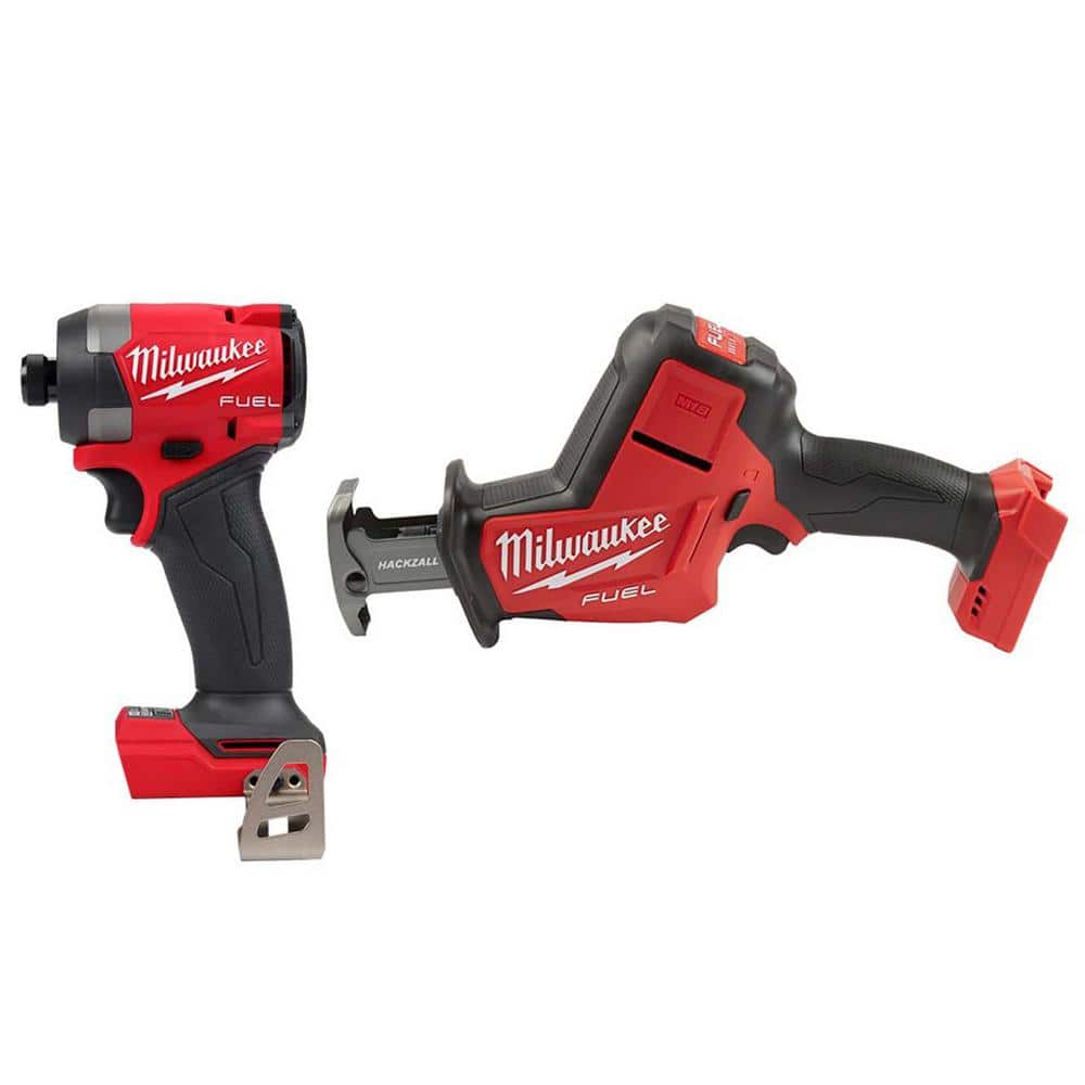 M18 FUEL 18V Lithium-Ion Brushless Cordless 1/4 in. Hex Impact Driver w/Hackzall -  Milwaukee, 2953-20-2719-20