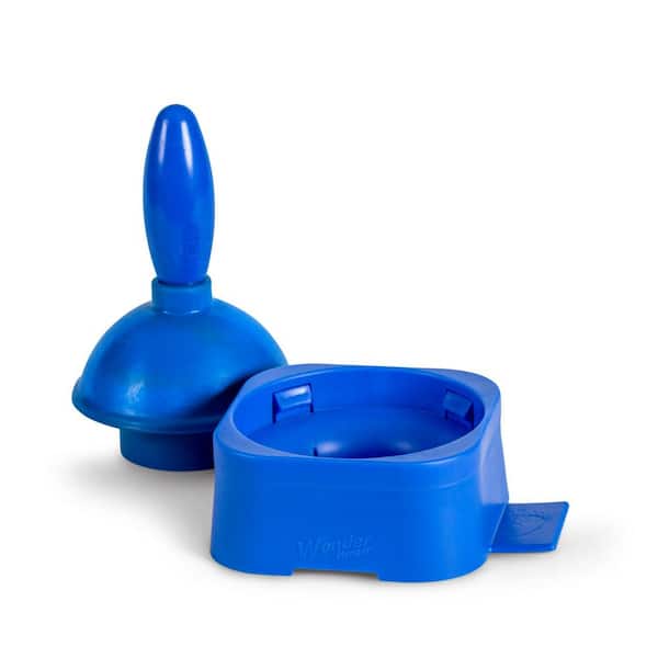 Wonder Plunger Toilet Plunger for Bathrooms - Drip-Free Toilet Plunger with  Holder - Collapsible Pole Sink Plunger - Toilet Bowl Plunger with Caddy -  Bathroom Accessories - Bubbly Blue