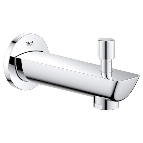 GROHE BauLoop Wall-Mount Diverter Tub Spout, StarLight Chrome